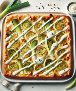 Flammekueche poireaux