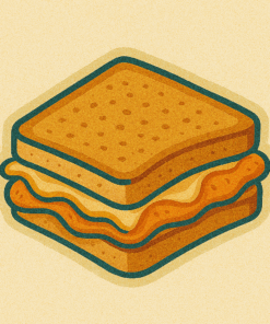 Croque-monsieur jambon arrière